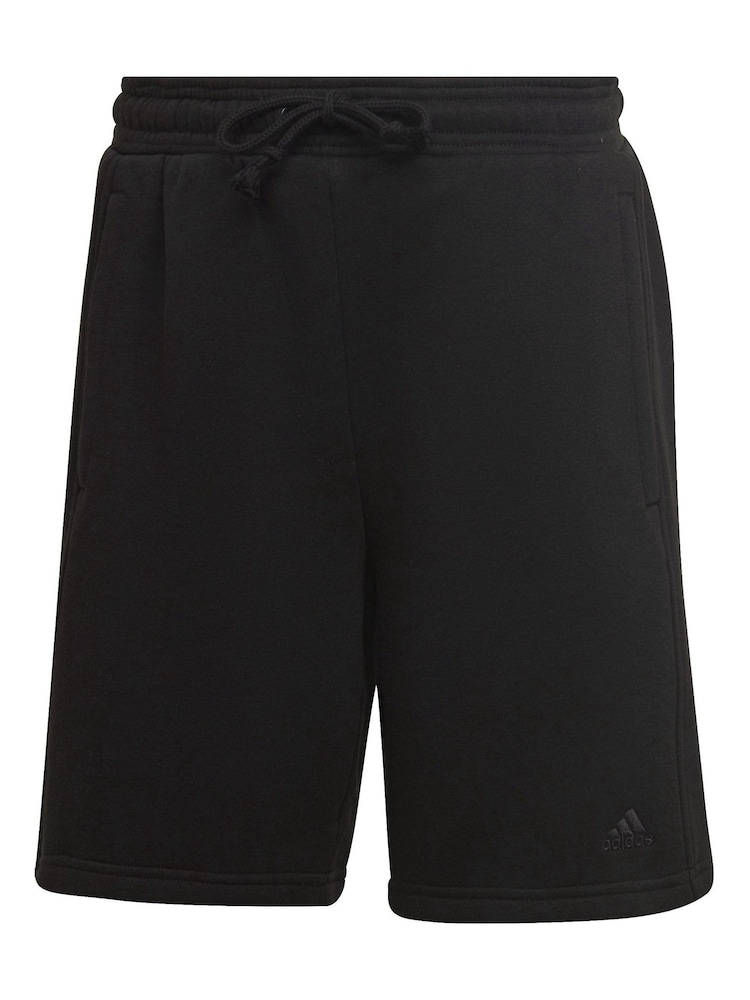 adidas Black Sportswear All Szn Fleece Shorts - Image 6 of 6