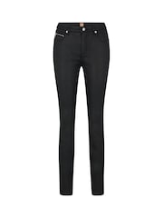 BOSS Black Satin Regular Fit Stretch Jeans - Image 5 of 5