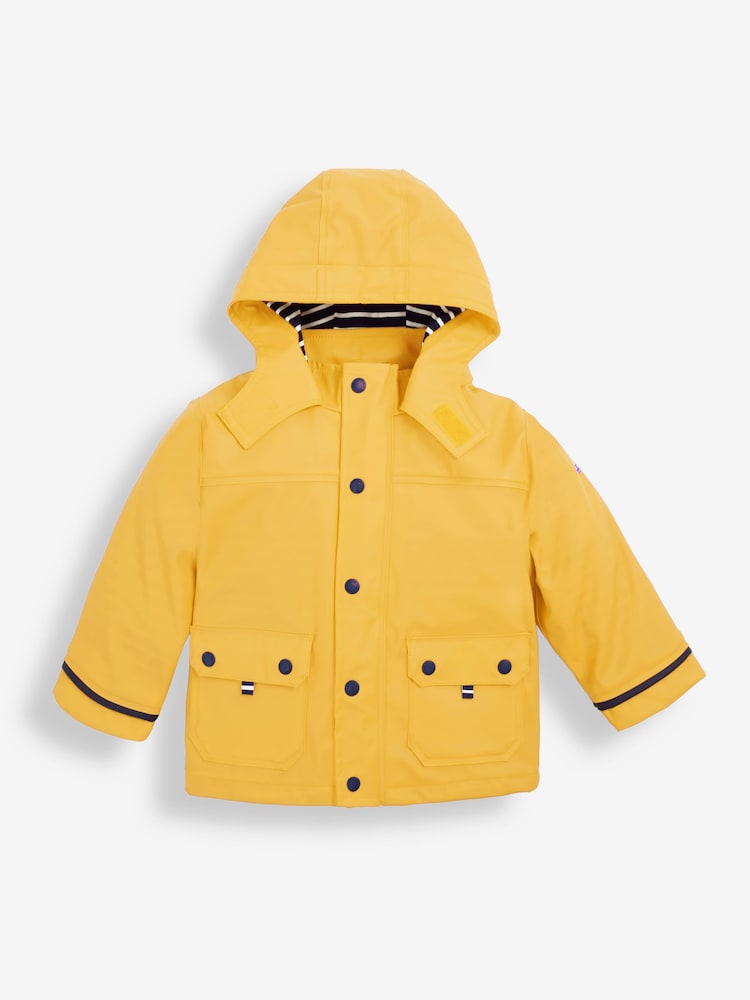 JoJo Maman Bébé Mustard Yellow Waterproof Fisherman's Jacket - Image 1 of 5
