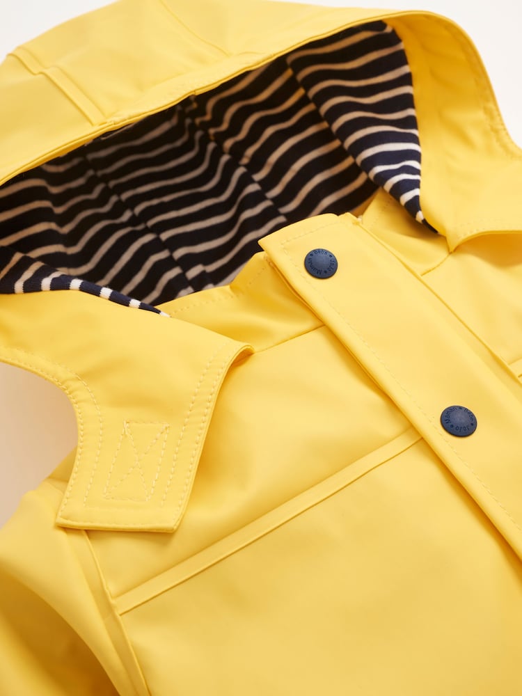JoJo Maman Bébé Mustard Yellow Waterproof Fisherman's Jacket - Image 2 of 5
