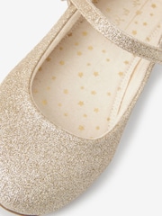 Gold Glitter Standard Fit (F) Mary Jane Occasion Shoes - Image 4 of 4