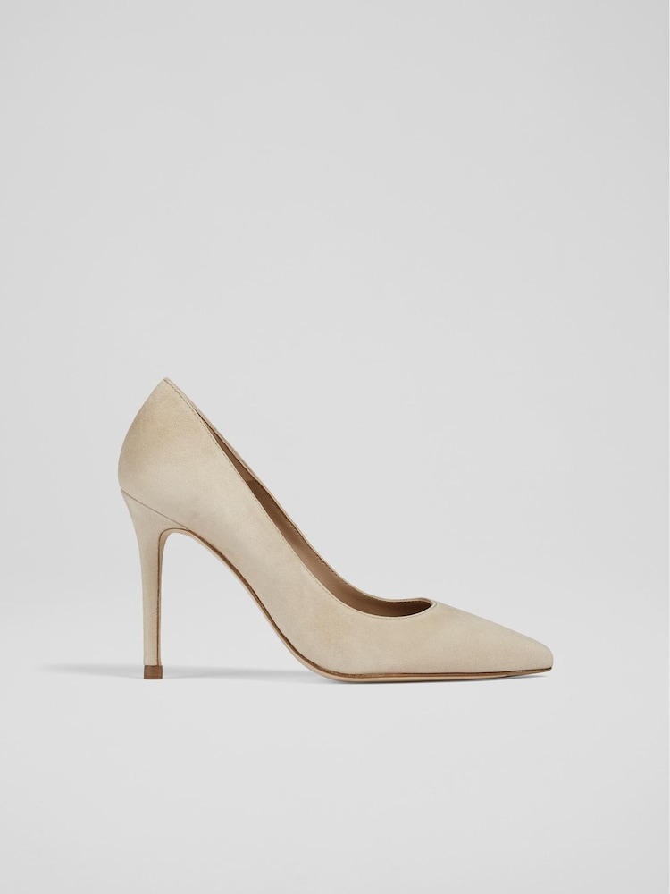 Bej - Pantofi din piele întoarsă cu vârf ascuțit LK Bennett Floret - Imaginea 1 din 4 Bej - Pantofi din piele întoarsă cu vârf ascuțit LK Bennett Floret - Imaginea 1 din 4