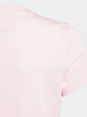 adidas Pink Sportswear Essentials Big Logo 100% Cotton T-Shirt - Image 4 of 10