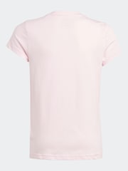 adidas Pink Sportswear Essentials Big Logo 100% Cotton T-Shirt - Image 7 of 10