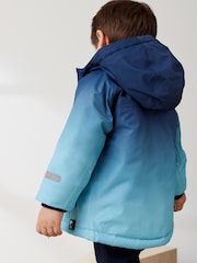 Blue Dip Dye Waterproof Fleece Lined Coat (3mths-7yrs) - Image 2 of 7