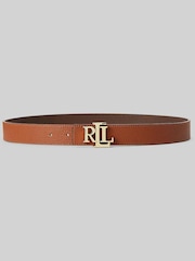 Lauren Ralph Lauren Large Brown Reversible Monogram Belt - Image 3 of 3