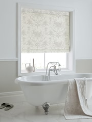 Laura Ashley Dove Grey 100% Cotton Tuileries Made To Measure Roman Blinds - Image 1 of 6