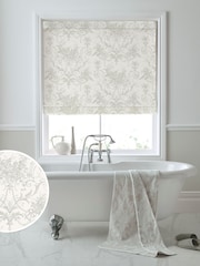 Laura Ashley Dove Grey 100% Cotton Tuileries Made To Measure Roman Blinds - Image 5 of 6