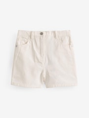 Mint Velvet White Rolled Denim Shorts - Image 2 of 4