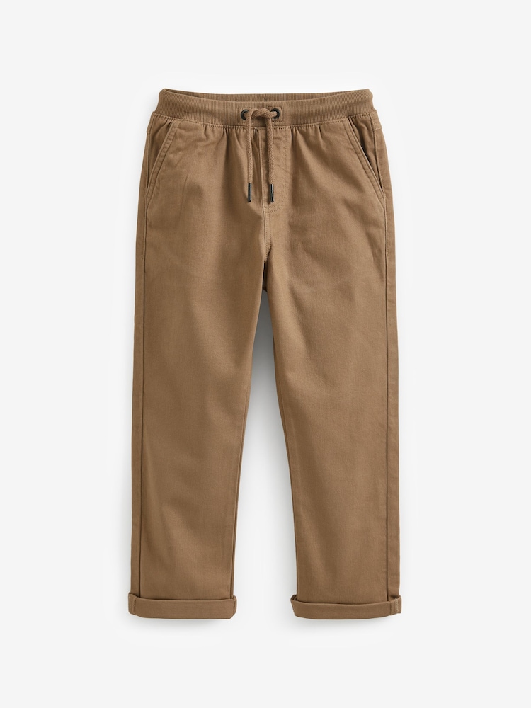 Hellbraun - Schlupfhose mit geripptem Bund (3–16 Jahre) - Bild 1 von 3