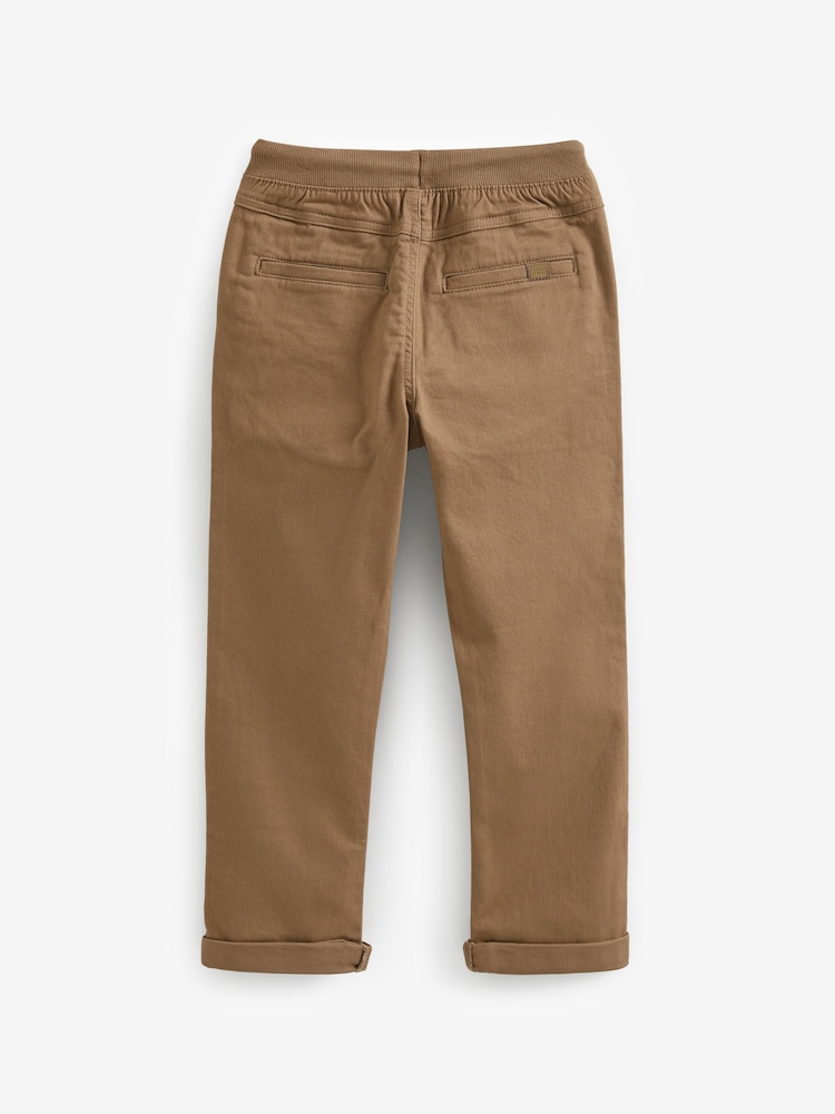 Hellbraun - Schlupfhose mit geripptem Bund (3–16 Jahre) - Bild 2 von 3