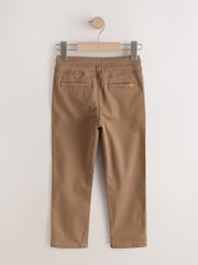 Marron fauve - Pantalon à enfiler à taille côtelée (3-16 ans) - Image 6 de 8