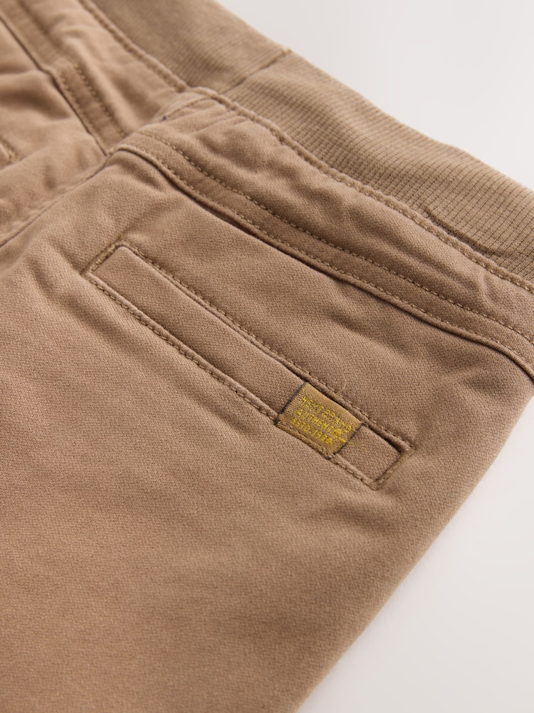 Marron fauve - Pantalon à enfiler à taille côtelée (3-16 ans) - Image 8 de 8