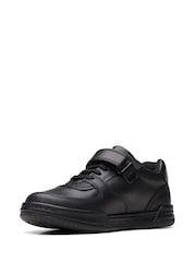 Clarks Black Multi Fit Leather Fawn Lay Kids Shoes - Image 4 of 7