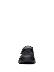 Clarks Black Multi Fit Leather Fawn Lay Kids Shoes - Image 5 of 7