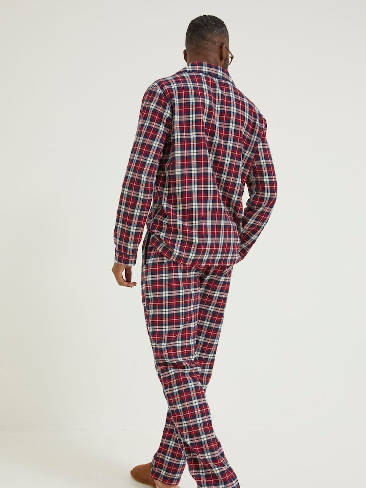 FatFace Red Family Check Pyjama Bottoms - Image 2 of 4 FatFace Red Family Check Pyjama Bottoms - Image 2 of 4