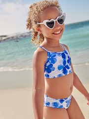 Blue/White Floral Bikini (3-16yrs) - Image 1 of 7
