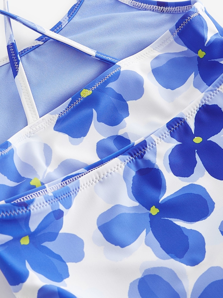 Blue/White Floral Bikini (3-16yrs) - Image 7 of 7