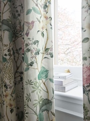 Natural Next Reflections Floral Pencil Pleat Blackout/Thermal Curtains - Image 1 of 6