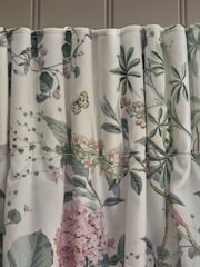 Natural Next Reflections Floral Pencil Pleat Blackout/Thermal Curtains - Image 5 of 6
