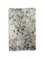 Natural Next Reflections Floral Pencil Pleat Blackout/Thermal Curtains - Image 6 of 6