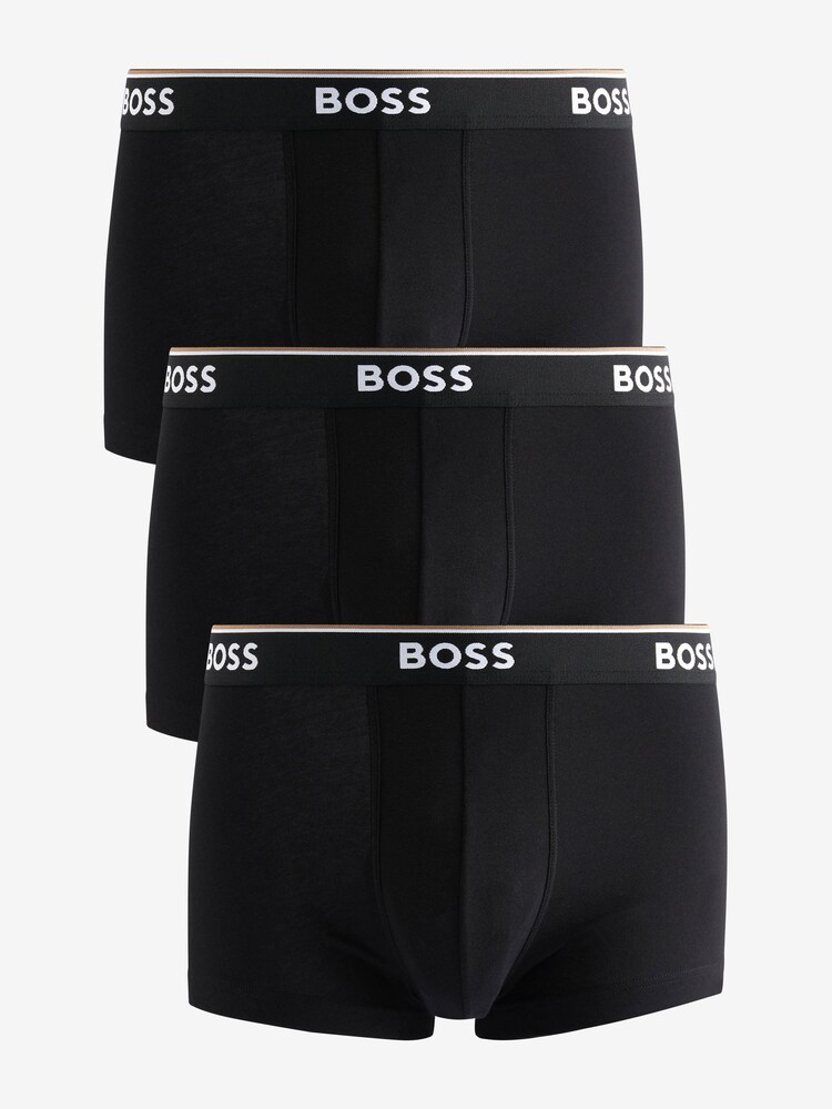 BOSS Dark Black Chrome Power Boxers 3 Pack - Image 1 of 9