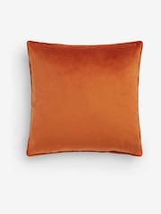Light Orange 43 x 43cm Matte Velvet Cushion - Image 2 of 4
