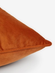 Light Orange 43 x 43cm Matte Velvet Cushion - Image 3 of 4