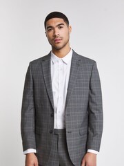 Jacamo Grey Pow Check Jacket - Image 1 of 4