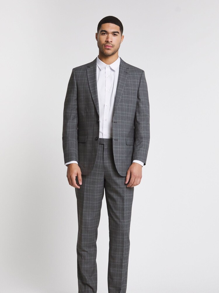 Jacamo Grey Pow Check Jacket - Image 3 of 4