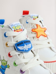 White Toy Story Lace up Hi-Top Trainers - Image 5 of 6