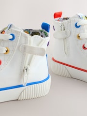 White Toy Story Lace up Hi-Top Trainers - Image 6 of 6