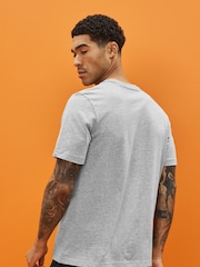 adidas Grey Essentials Single Jersey Embroidered Small Logo 100% Cotton T-Shirt - Image 2 of 5