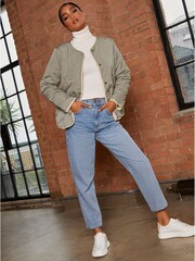 Chi Chi London Brown Reversible Quilted Short Jacket - Image 2 of 3