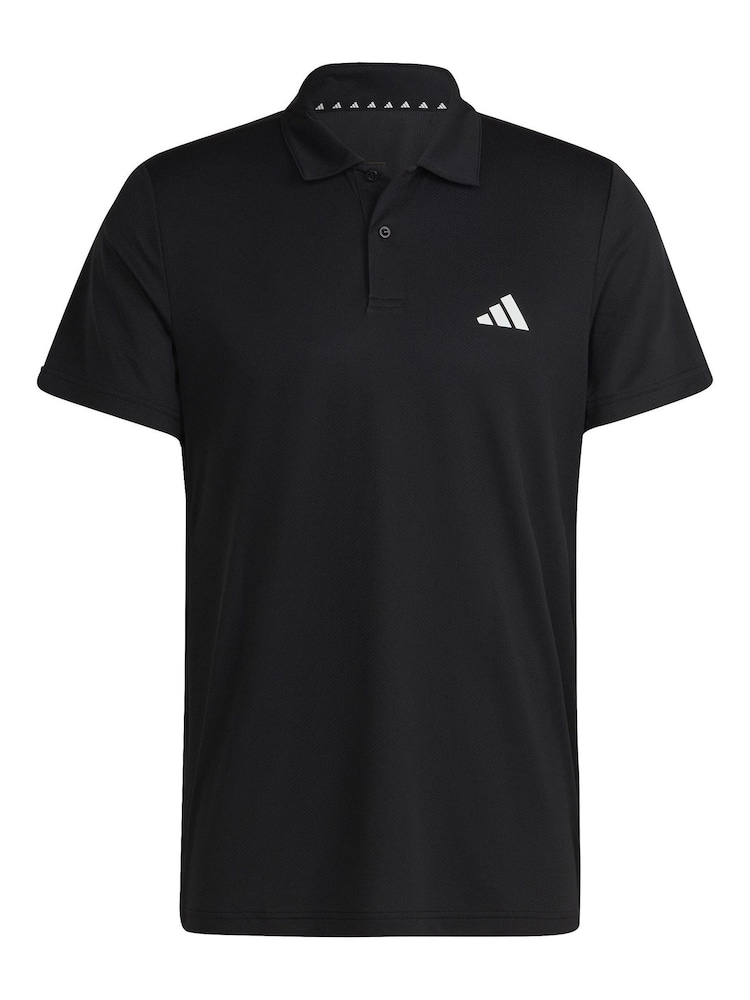 adidas Black Train Essentials Training Polo Shirt - Image 7 of 7 adidas Black Train Essentials Training Polo Shirt - Image 7 of 7