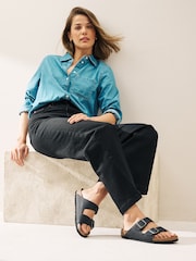 Черный - Кожаные сандалии Birkenstock Arizona - Image 1 of 7