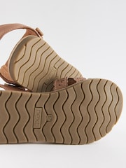 Hellbraun - Sandalette mit Bogenkante - Bild 4 von 4