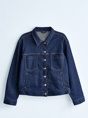 70s Blue Own. Crop Western Denim Jacket - Image 1 of 6