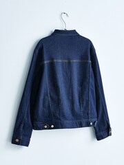 70s Blue Own. Crop Western Denim Jacket - Image 2 of 6