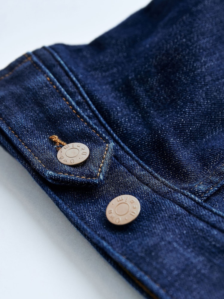 70s Blue Own. Crop Western Denim Jacket - Image 6 of 6