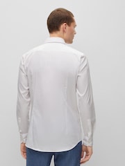 Белый - BOSS Slim Fit Dress Shirt - Изображение 2 из 5