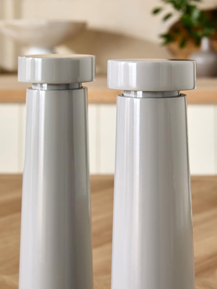 Grey Filled Salt and Pepper Grinder Set - Image 2 of 4