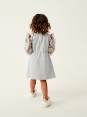 Baker by Ted Baker (0-13yrs) Grey Organza Sweat Dress - Image 2 of 9