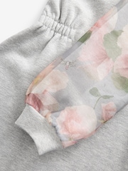 Baker by Ted Baker (0-13yrs) Grey Organza Sweat Dress - Image 9 of 9