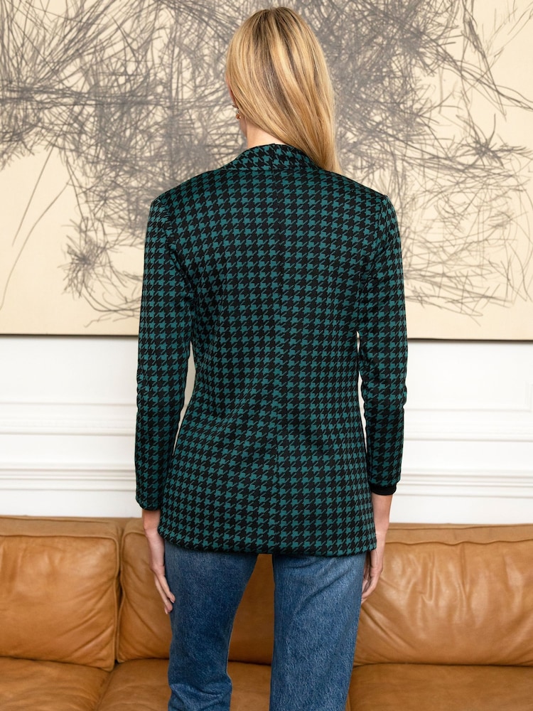 Hot Squash Green 3/4 Sleeve Stretch Blazer - Image 2 of 4