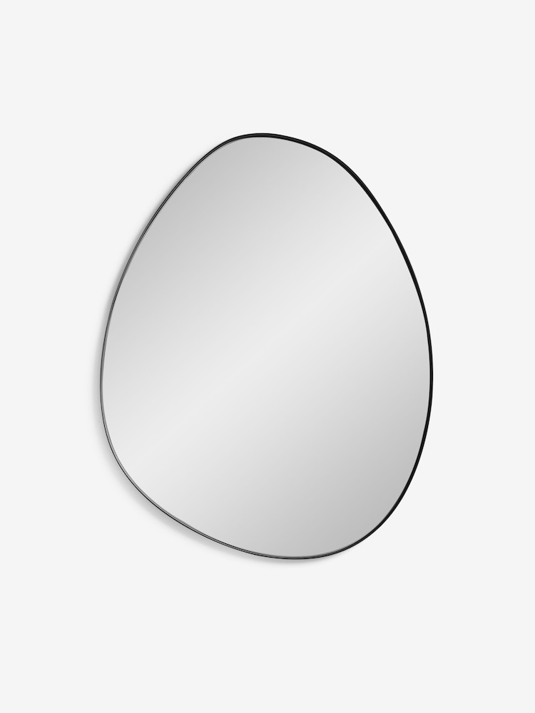 Jasper Conran London Black Organic Metal Frame Mirror - Image 2 of 4