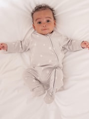 Truly Grey Star Baby Grow Without Collar - Image 1 of 4