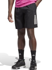 adidas Black Performance Club 3-Stripes Tennis Shorts - Image 1 of 7