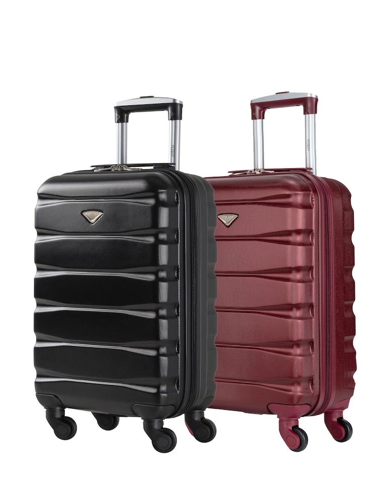 Flight Knight EasyJet Underseat 45x36x20cm 4 Wheel ABS Hard Case Cabin Carry On Suitcase Set Of 2 - Image 2 of 5