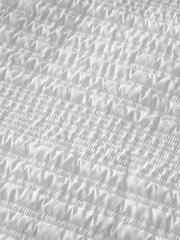 Catherine Lansfield White Lennon Stripe Duvet Cover Set - Image 3 of 3